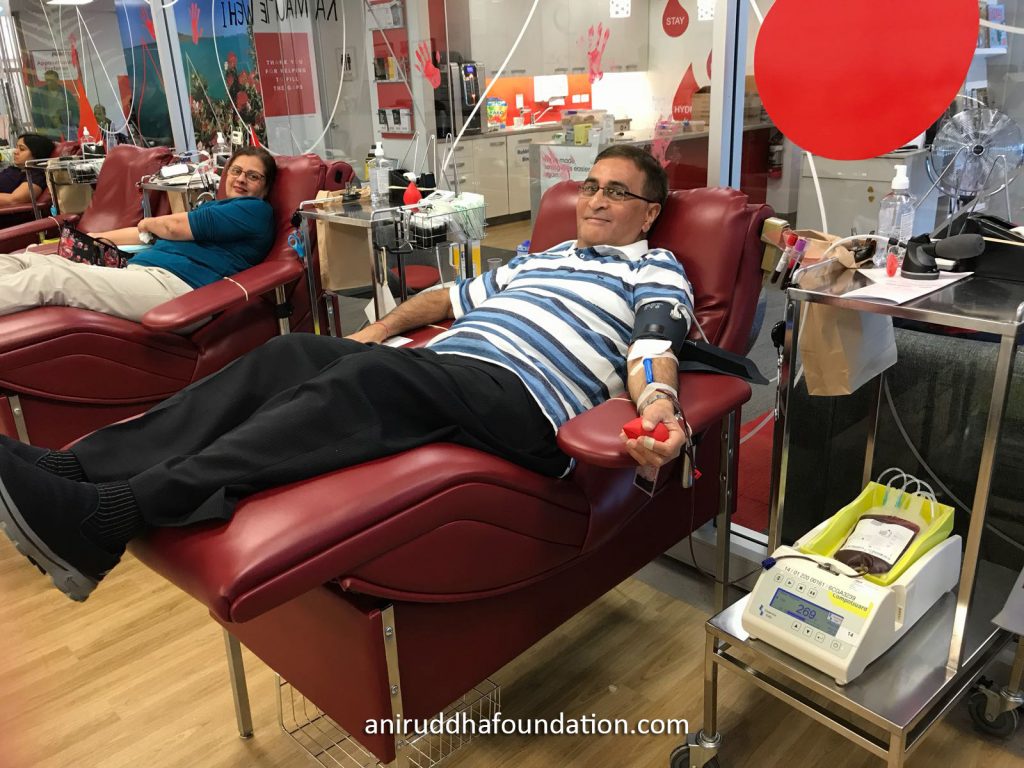 Aniruddha Foundation- Aniruddha Upasana Centre New Zealand Blood Donation Camp-Shraddhavaan donating blood