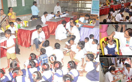 Eye Checkup and Vitamin distribution camp’ for school children at Virar Eye Checkup and Vitamin distribution camp’ for school children at Virar